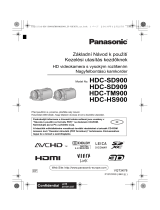 Panasonic HDCSD909EP Stručná príručka spustenia