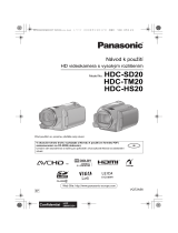 Panasonic HDCSD20 Stručná príručka spustenia