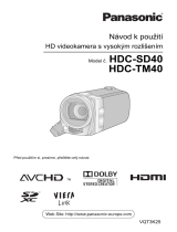 Panasonic HDCSD40EP Návod na používanie