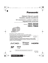 Panasonic HDCTM40EP Stručná príručka spustenia