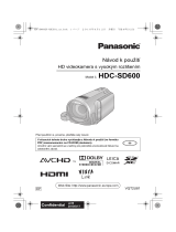 Panasonic HDCSD600EP Stručná príručka spustenia