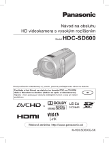 Panasonic HDCSD600EP Stručná príručka spustenia