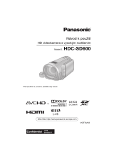 Panasonic HDCSD600EP Návod na používanie