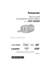 Panasonic HDCSD800EP Návod na používanie
