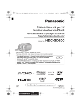 Panasonic HDCSD800EP Stručná príručka spustenia