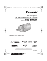 Panasonic HDCSDT750EP Návod na používanie