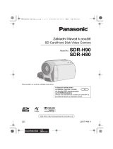 Panasonic SDRH80 Stručná príručka spustenia