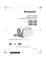 Panasonic SDRH50 Návod na používanie