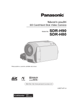 Panasonic SDRH80 Návod na používanie