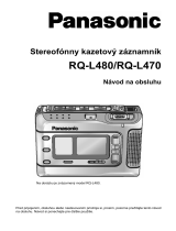 Panasonic RQL480 Návod na používanie