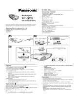 Panasonic RCQ720EP Návod na používanie