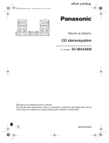 Panasonic SCMAX4000 Návod na používanie