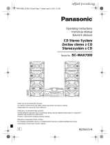 Panasonic SC-MAX7000E Návod na obsluhu