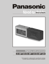 Panasonic SVMP720V Návod na používanie