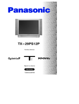 Panasonic TX29PS12P Návod na používanie