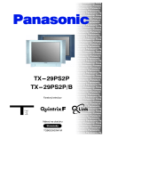 Panasonic TX29PS2PB Návod na používanie