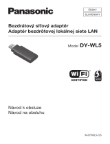 Panasonic DYWL5E Návod na používanie