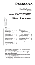 Panasonic KX-TD7590CE Návod na používanie