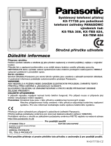 Panasonic KXTEM824 Návod na používanie