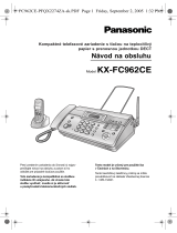 Panasonic KXFC962CE Návod na používanie