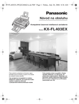 Panasonic KXFL403EX Návod na používanie