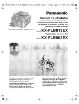 Panasonic KXFLB813EX Návod na používanie