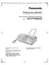 Panasonic KXFT938CE Návod na používanie