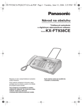 Panasonic KXFT938CE Návod na používanie