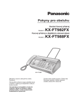 Panasonic KXFT988FX Návod na používanie