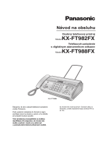 Panasonic KXFT988FX Návod na používanie