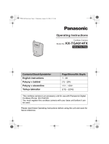 Panasonic KXTGA914FX Návod na používanie
