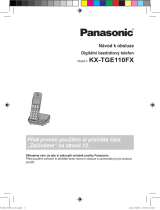 Panasonic KXTGE110FX Návod na používanie