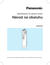 Panasonic ER240 Návod na používanie