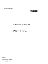 Zanussi ZM19SGE              Používateľská príručka