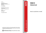 AEG 9060D-M Používateľská príručka