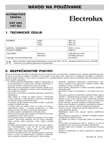 Electrolux EWT810 Používateľská príručka