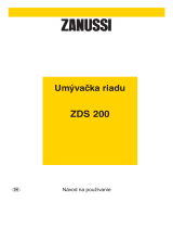 Zanussi ZDS200 Používateľská príručka