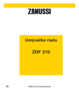 Zanussi ZDF210 Používateľská príručka