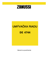 Zanussi DE4744 Používateľská príručka