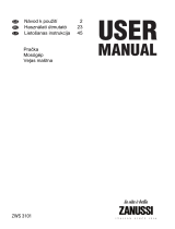Zanussi ZWS3101 Používateľská príručka
