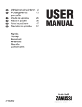 Zanussi ZFX305W Používateľská príručka