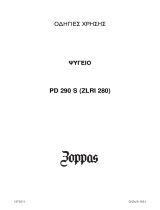Zoppas PD 290 S Používateľská príručka