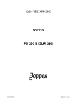 Zoppas PD 290 S Používateľská príručka