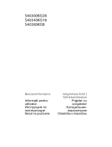 Aeg-Electrolux S40340KG18 Používateľská príručka