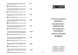 Zanussi ZI922/9K Používateľská príručka