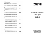 Zanussi ZFU21S Používateľská príručka