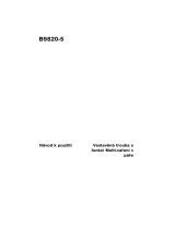 Aeg-Electrolux B9820-5-M Používateľská príručka