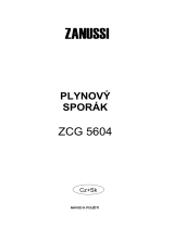 Zanussi ZCG5604 Používateľská príručka