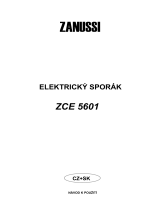 Zanussi ZCE5601 Používateľská príručka