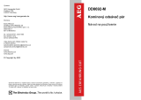 Aeg-Electrolux DD8692-M Používateľská príručka